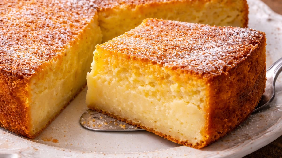 Bolo de fubá super cremoso