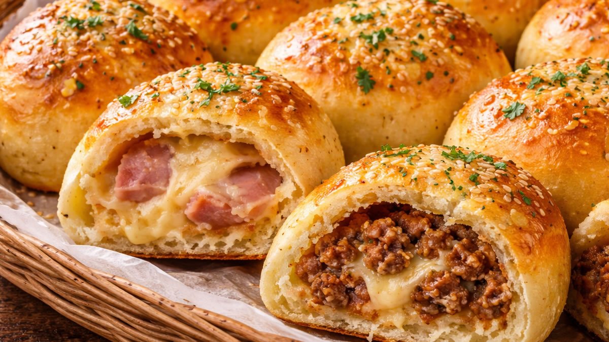 Pão de batata recheado