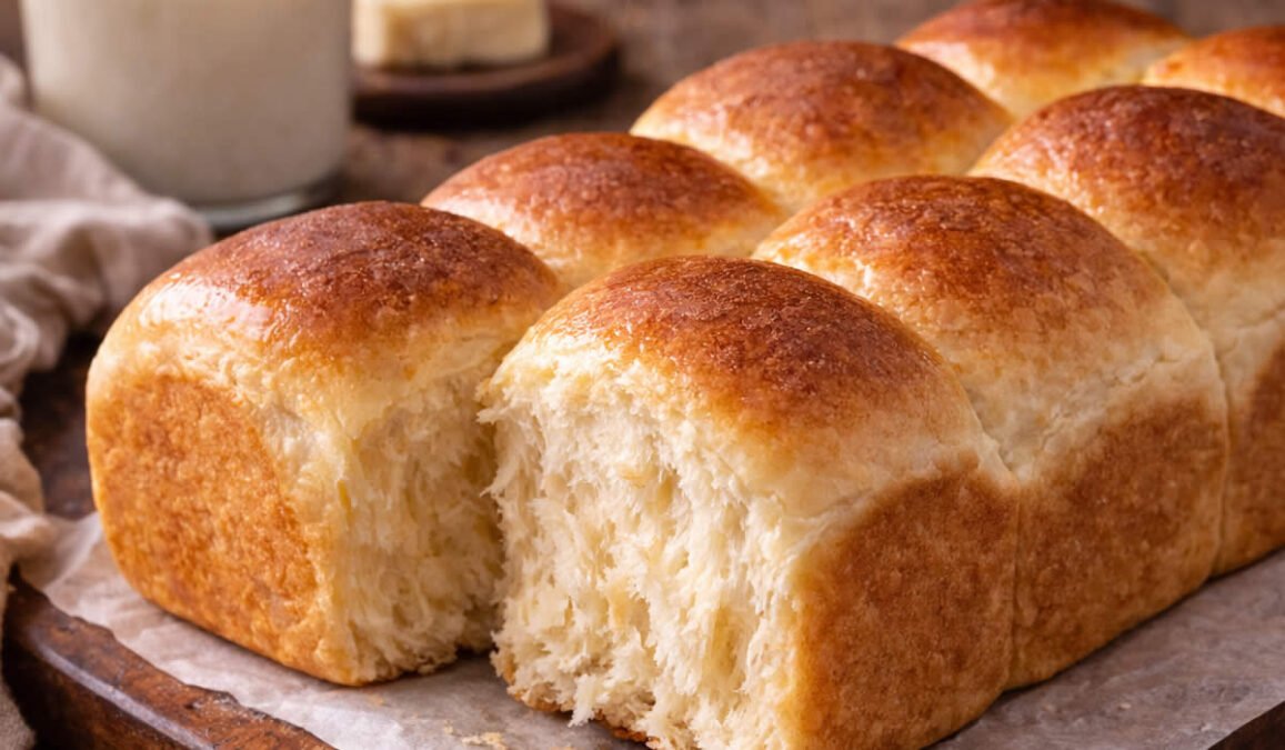 Pão de leite caseiro