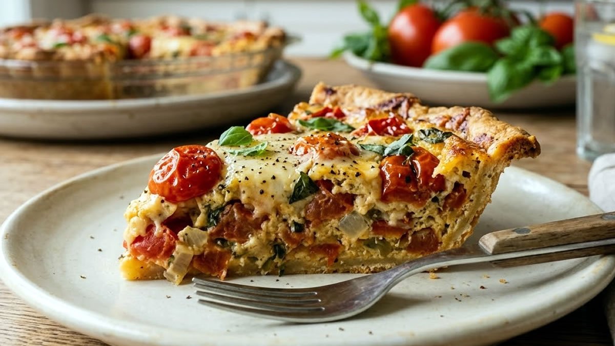 Torta de tomate de liquidificador