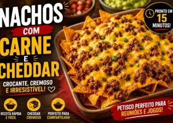 Nachos com carne