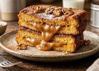 Rabanadas recheadas com doce de leite crocantes e cremosas