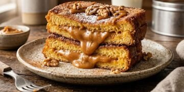 Rabanadas recheadas com doce de leite crocantes e cremosas