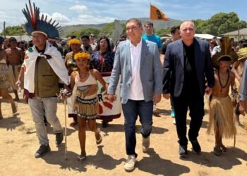 Presidente do TSE, Kassio Nunes Marques, na Raposa Serra do Sol.