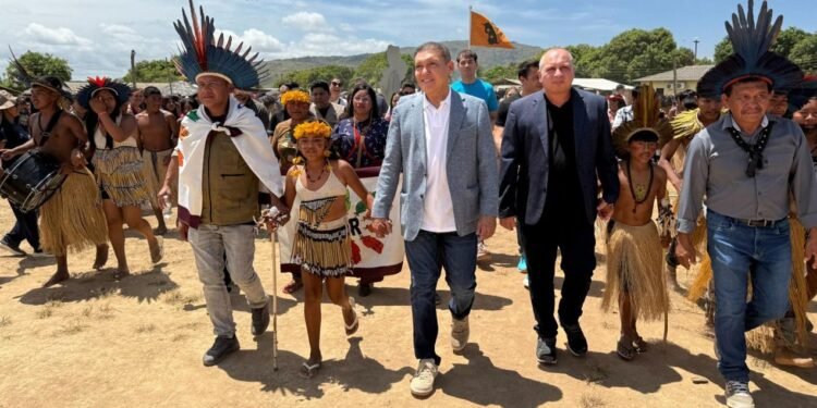 Presidente do TSE, Kassio Nunes Marques, na Raposa Serra do Sol.