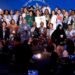 Luena Pataxó em cerimônia de premiação na FAO.