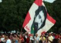 Eleitores participam da festa de aniversário do presidente Luiz Inácio Lula da Silva.